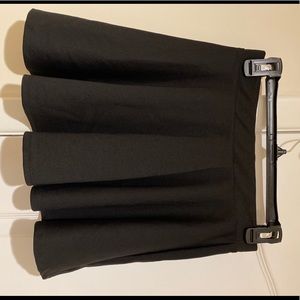 Black mini skirt